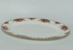 Royal Albert Bone China England Old Country Roses oval meat platter | 38cm | early backstamp