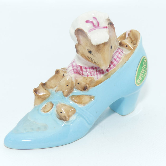 Beswick Beatrix Potter The Old Woman who lived in a Shoe | Label | BP2a