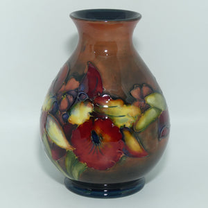 Walter Moorcroft Flambe Orchid 7/5 vase