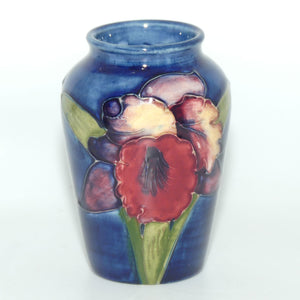 Walter Moorcroft Orchid (Blue) 18/4 miniature vase