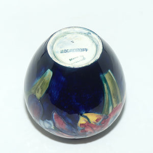 Walter Moorcroft Orchid (Blue) small bulbous vase #1