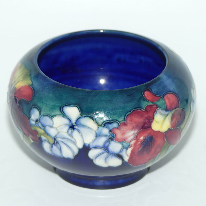 Walter Moorcroft Orchid (Blue) Rose Bowl
