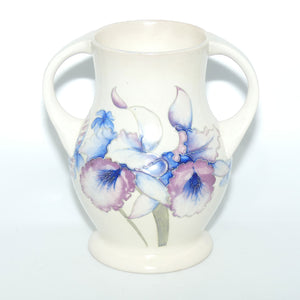 William Moorcroft Orchid salt glaze handled vase
