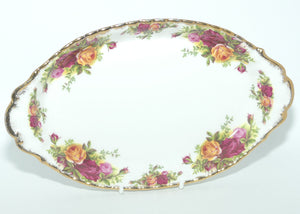Royal Albert Bone China England Old Country Roses oval tray | early stamp