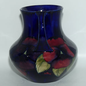 William Moorcroft Pansy 5/8 twin handled vase