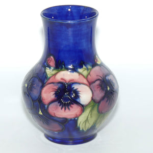 William Moorcroft Pansy 74/7 vase (Lighter in Colour)