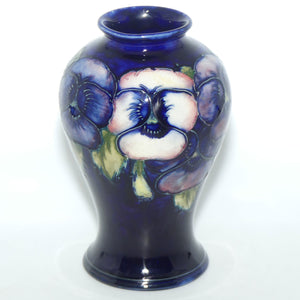 William Moorcroft Pansy bulbous vase