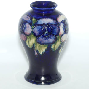 William Moorcroft Pansy bulbous vase