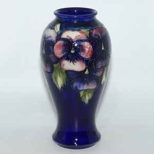 William Moorcroft Pansy tall bulbous vase