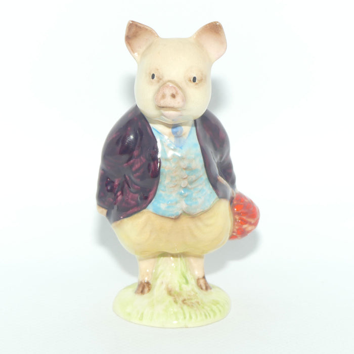 Beswick Beatrix Potter Pigling Bland | Maroon Coat | BP2a | #2