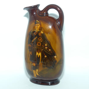 Royal Doulton Kingsware Pipe Major flask