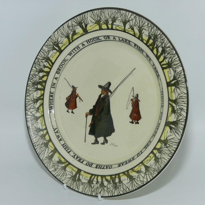 Royal Doulton Isaac Walton Gallant Fishers plate | 24cm | Where in a brook/None do here