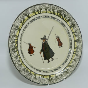 oyal Doulton Isaac Walton Gallant Fishers plate | 24cm | Where in a brook/None do here