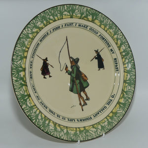 Royal Doulton Isaac Walton Gallant Fishers plate | 26cm | D2704: But yet/O the Gallant