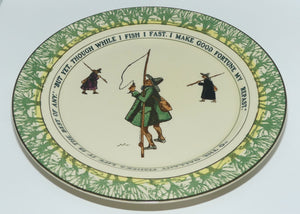 Royal Doulton Isaac Walton Gallant Fishers plate | 26cm | D2704: But yet/O the Gallant