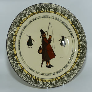 Royal Doulton Isaac Walton Gallant Fishers plate | 26cm | The Jealous Trout/Perch or Pike