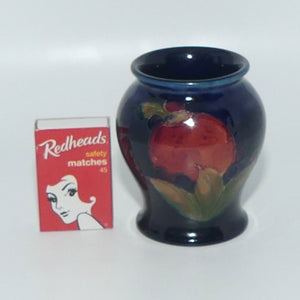 William Moorcroft Pomegranate miniature bulbous vase