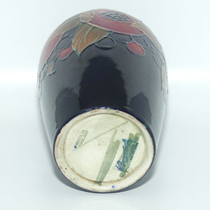 William Moorcroft Pomegranate vase (Open - Green Initials)