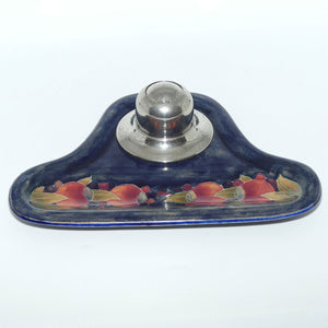 William Moorcroft Pomegranate Pen Tray and Ink Well