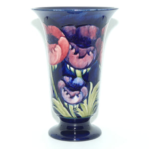 William Moorcroft Poppies 12/12 trumpet vase