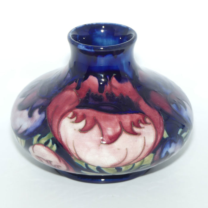 William Moorcroft Poppies 32/5 vase #2 (Large Poppies; Initials)