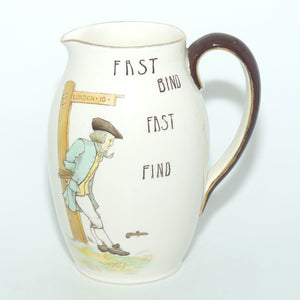 Royal Doulton Illustrated Proverbs Tavern shape jug D1748 | Fast Bind Fast Find