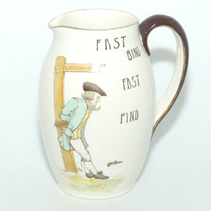 Royal Doulton Illustrated Proverbs Tavern shape jug D1748 | Fast Bind Fast Find