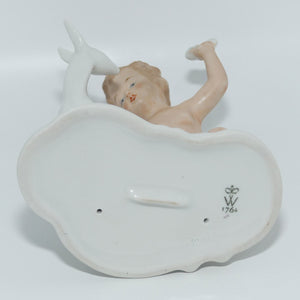 Wallendorf Porcelain figure Putto | Boy with FaunWallendorf Porcelain figure Putto | Boy with Faun