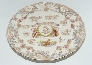 Sampson, Bridgewood & Son | Queen Victoria The Good 1837 - 1897 polychrome plate