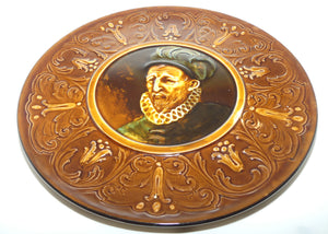 Royal Doulton Rembrandt ware large Holbein glaze wall charger
