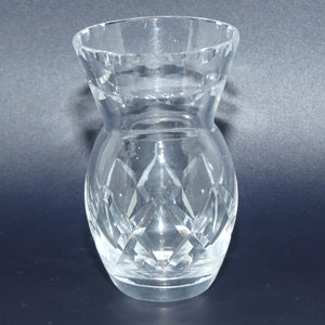 Richardson England diamond cut crystal bud vase
