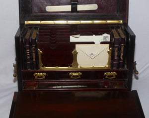 An Early to Mid Victorian Rosewood Travelling Office Writing Box | Compendium
