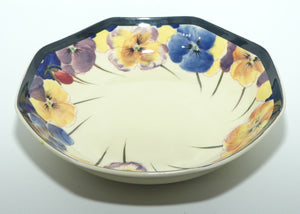 Royal Doulton Pansy with Black Border D4049 | round bowl