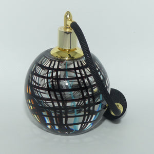 Vintage Art Glass Perfume Atomiser | Superb Criss Cross Grid design