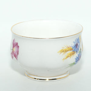 Royal Albert Bone China England Harvest Bouquet pattern sugar bowl