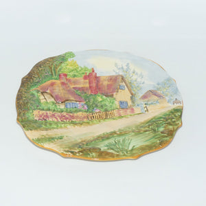 Rubian Art Pottery Grimwades Olde England low relief plate