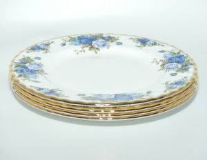 Royal Albert Bone China Moonlight Rose set of 4 salad plates | 20cm