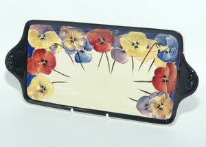 Royal Doulton Pansy with Black Border D4049 | sandwich tray
