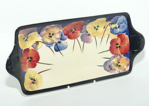 Royal Doulton Pansy with Black Border D4049 | sandwich tray