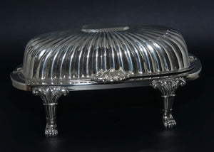 Saracen Silver Plated Butter dish with Glass Liner