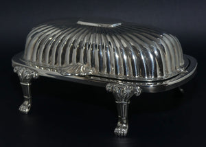 Saracen Silver Plated Butter dish with Glass Liner