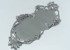 Seagull Pewter Grape and Vine pattern tray
