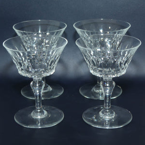 Baccarat France set of 4 Champagne Saucers | Piccadilly pattern