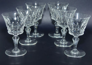 Baccarat France set of 6 Sherry Glasses | Piccadilly pattern