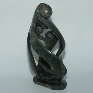 Very Large African Shona Stone Sculpture | Family | 36.5cm tall