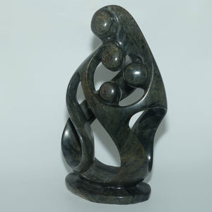 Very Large African Shona Stone Sculpture | Family | 36.5cm tall