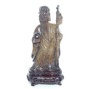 Mid 20th Century Chinese Nephrite Jade Figure of Shouxing | Shou Hsing