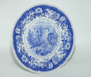 Spode England | Country Scenes design | Williamsburg | The Watermill | Blue and White plate