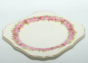 Royal Doulton Raby Rose square plate D5533 | 20cm