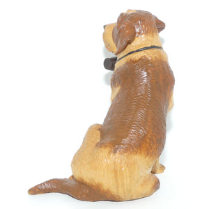 Wooden finely carved figure of St Bernard Rescue Dog | Swiss